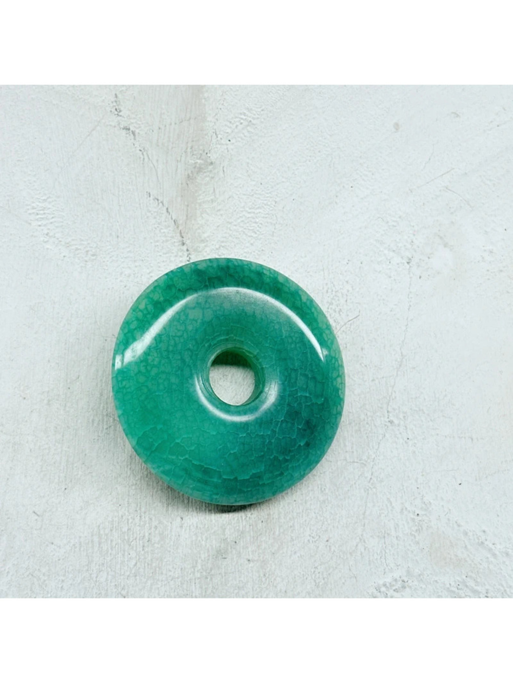 3091gc. Green Stone Pendant